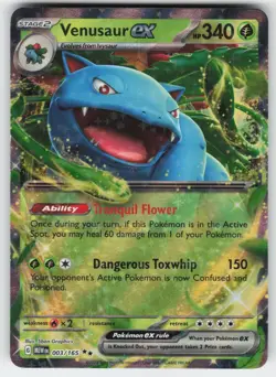 Venusaur ex 003/165 Double Rare 151 Pokemon Near Mint - Image 1