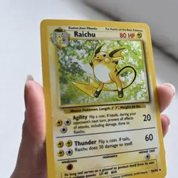 Pokemon TCG Raichu Base Set 14/102 Holo Rare 1999 English WOTC - Image 2