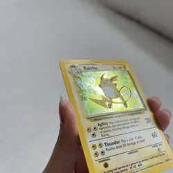 Pokemon TCG Raichu Base Set 14/102 Holo Rare 1999 English WOTC - Image 3