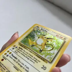 Pokemon TCG Raichu Base Set 14/102 Holo Rare 1999 English WOTC - Image 4