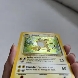 Pokemon TCG Raichu Base Set 14/102 Holo Rare 1999 English WOTC - Image 5