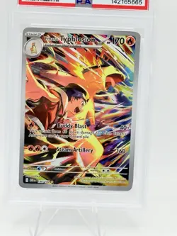 Pokemon Destined Rivals Ethan’s Typhlosion 190/182 Illustration Rare - PSA 8 - Image 2