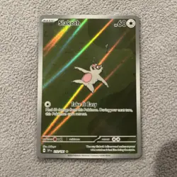 Pokemon Slakoth Illustration Rare Reverse Holo 212/191 Sv08: Surging Sparks | NM - Image 1