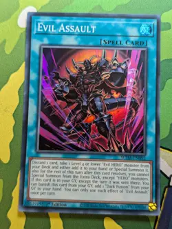 Evil Assault SUDA-EN052 Super Rare 1st Edition YuGiOh TCG Card - Image 1