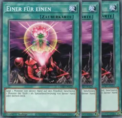 yugioh 3x Einer fur einen L5DD-DEY25 COMMON 1AUFLAGE DEUTSCH - Image 1