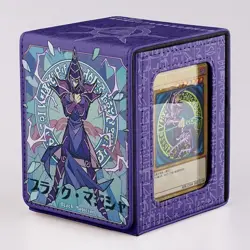 Yugioh TCG Dark Magician Purple 100 Card Deck Box with Ace Monster Display - Image 1