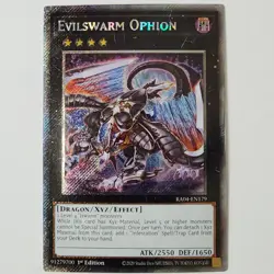 Evilswarm Ophion - RA04-EN179 - LP - Platinum Secret Rare - 1st ed - Yugioh - Image 1