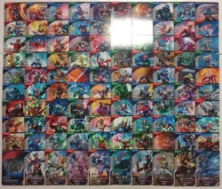 Lot of 100 Japanese Kamen Rider Battle: GANBA LEGENDS Normal & Rare Card Set - Image 1