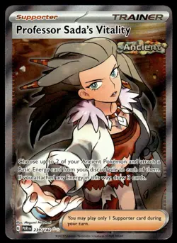 Pokemon TCG Paradox Rift #239/182 Professor Sada's Vitality NM - Image 1