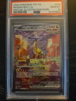 Pokemon 2024 Raging Bolt ex 208/162 Full Art SIR Temporal Forces GEM MINT PSA 10 - Image 1