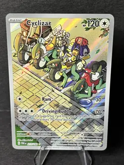 Pokemon TCG Cyclizar Paradox Rift 215/182 Holo Illustration Rare - Image 2