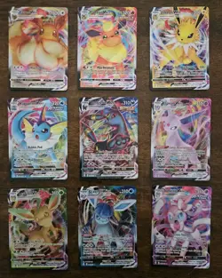 Eeveelution Vmax 9 Card Complete Set Pokemon Evolving Skies NM Umbreon Eevee - Image 1