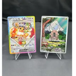 Pokemon Eevee ex & Pinsir Holo Lot 2 cards - Image 1