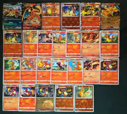 25*Lot Pokemon TCG Charizard Charmander Charmeleon Master Ball Holo CR46 - Image 1