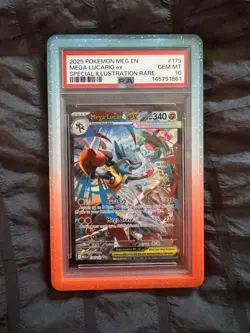 PSA 10 Mega Lucario ex Special Illustration Rare Holo ME01 179/132 EN - Image 1