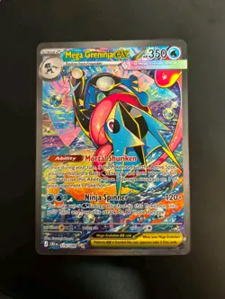 Pokemon TCG Mega Greninja ex 116/086 Me04: Chaos Rising SIR MINT - Image 1