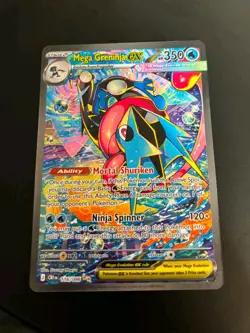 Pokemon TCG Mega Greninja ex 116/086 Me04: Chaos Rising SIR MINT - Image 4