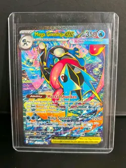 Pokemon TCG Mega Greninja ex 116/086 Me04: Chaos Rising SIR MINT - Image 5