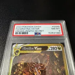Pokemon 2023 Giratina VSTAR GG69/GG70 Full Art Secret Rare Crown Zenith PSA 8 - Image 3