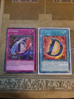 YUGIOH D-FUSION DESO + D-FORCE BROL SECRET 1ST ED NM - Image 1