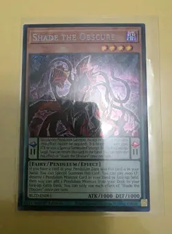 Shade The Obscure BLZD-EN083 Secret Rare 1st Edition NM Yugioh - Image 1