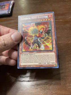 Elemental HERO Blazeman - WSUP-EN032 - Prismatic Secret Rare - 1st Edition NM /M - Image 2