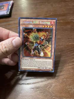 Elemental HERO Blazeman - WSUP-EN032 - Prismatic Secret Rare - 1st Edition NM /M - Image 4