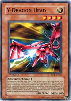 Y-Dragon Head - DP2-EN006 - Common - Unlimited Edition - Moderately Played - Image 1