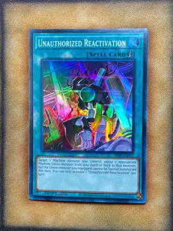 Yugioh Unauthorized Reactivation SR10-EN041 Super Rare 1st Ed NM - Image 1