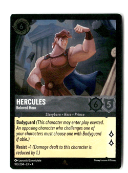 Hercules 180/204 Beloved Hero Ursula's Return Rare Foil Disney Lorcana - Image 1
