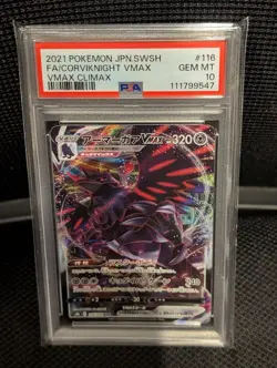 GAA vmax PSA10 Gem MT 10 Pokemon Card Rare Collectible - Image 1