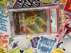 Pokemon Card Leafia VMAX PSA 10 200 HP Rare Collectible - Image 1
