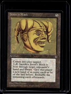 MTG Jester's Mask Ice Age Light Play LP Regular Vintage Old School Magic - Image 1