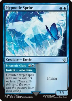 Hypnotic Sprite 0264 MTG Commander FINAL FANTASY Uncommon NP - Image 1