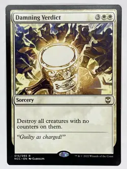 Damning Verdict LP Commander: Streets of New Capenna MTG Regular - Image 1