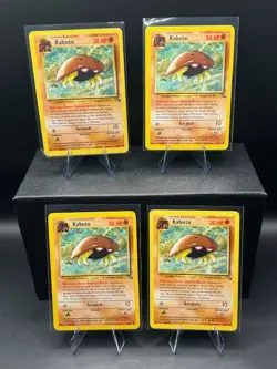 Kabuto Set of Four (4) - Regular - Pokemon TCG - 50/62 - Fossil NM - Image 1