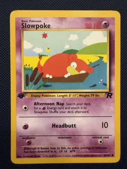 Pokemon TCG Slowpoke 1st Edition Team Rocket 67/82 - Image 1