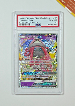 Pokemon PSA 10 Tapu Lele Gx #60 Holo 25th Anniversary Celebrations Spanish - Image 1