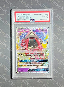 Pokemon PSA 10 Tapu Lele Gx #60 Holo 25th Anniversary Celebrations Spanish - Image 2