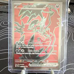Pokemon Yveltal EX Full Art Ultra Rare Foil XY 105/088 Basic Dark Pokemon TCG - Image 1