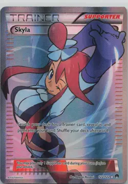 Skyla 122/122 Ultra Rare BREAKpoint Pokemon Lightly Played - Image 1