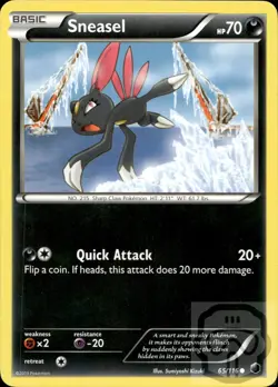 Sneasel 65/116 C Plasma Freeze Pokemon NM/M - Image 3