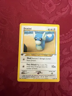 Dratini - 1st Edition - 63/105 Neo Destiny - Pokemon TCG - 2002 - LP - Image 1