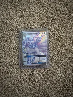 Pokemon Alolan Ninetales GX TCG Full Art Holo - Image 1