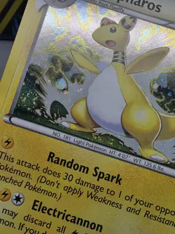 2013 POKEMON B&W PROMO SMOOTH COSMOS HOLO #BW67 AMPHAROS Swirl - Image 5
