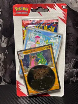 SEALED Pokemon TCG Destined Rivals Shellos Gastrodon Checklane Blister Pack NEW - Image 1