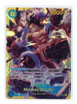 Monkey.D.Luffy OP11-118 SEC Foil One Piece A Fist of Divine Speed English NM - Image 1