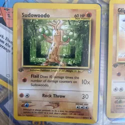 Pokemon Cards: Neo Genesis 1st Edition Common: Sudowoodo 77/111 Mint/NM - Image 1