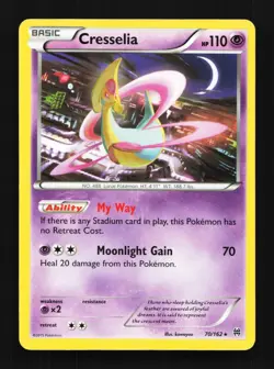 Cresselia 70/162 LP BREAKthrough English Pokemon Card TCG - Image 1