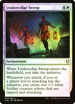 NM Foil Undercellar Sweep, MTG, Baldur's Gate, Magic the Gathering, 47 - Image 1